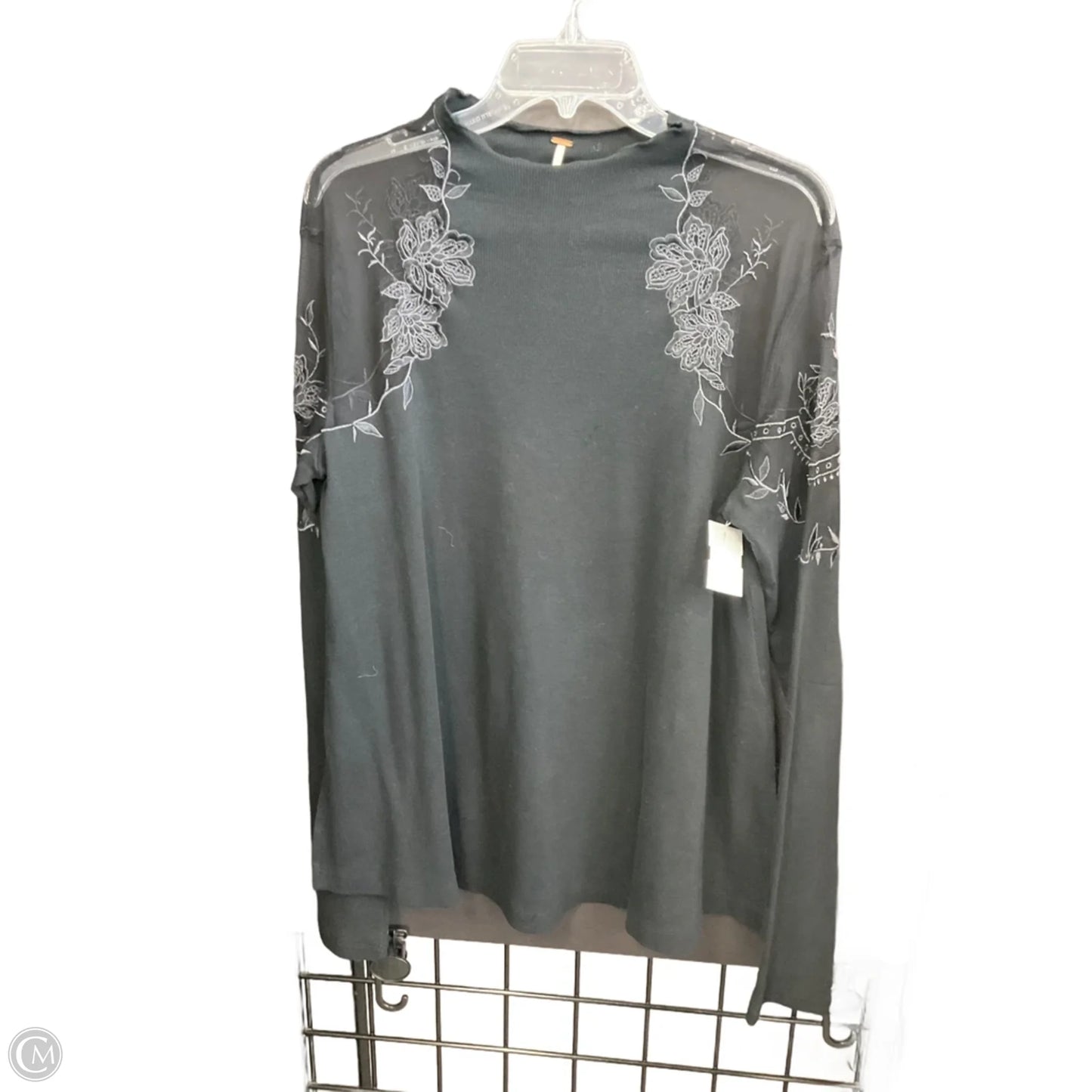 Top Long Sleeve By Free People In Black, Size: L