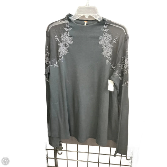 Top Long Sleeve By Free People In Black, Size: L