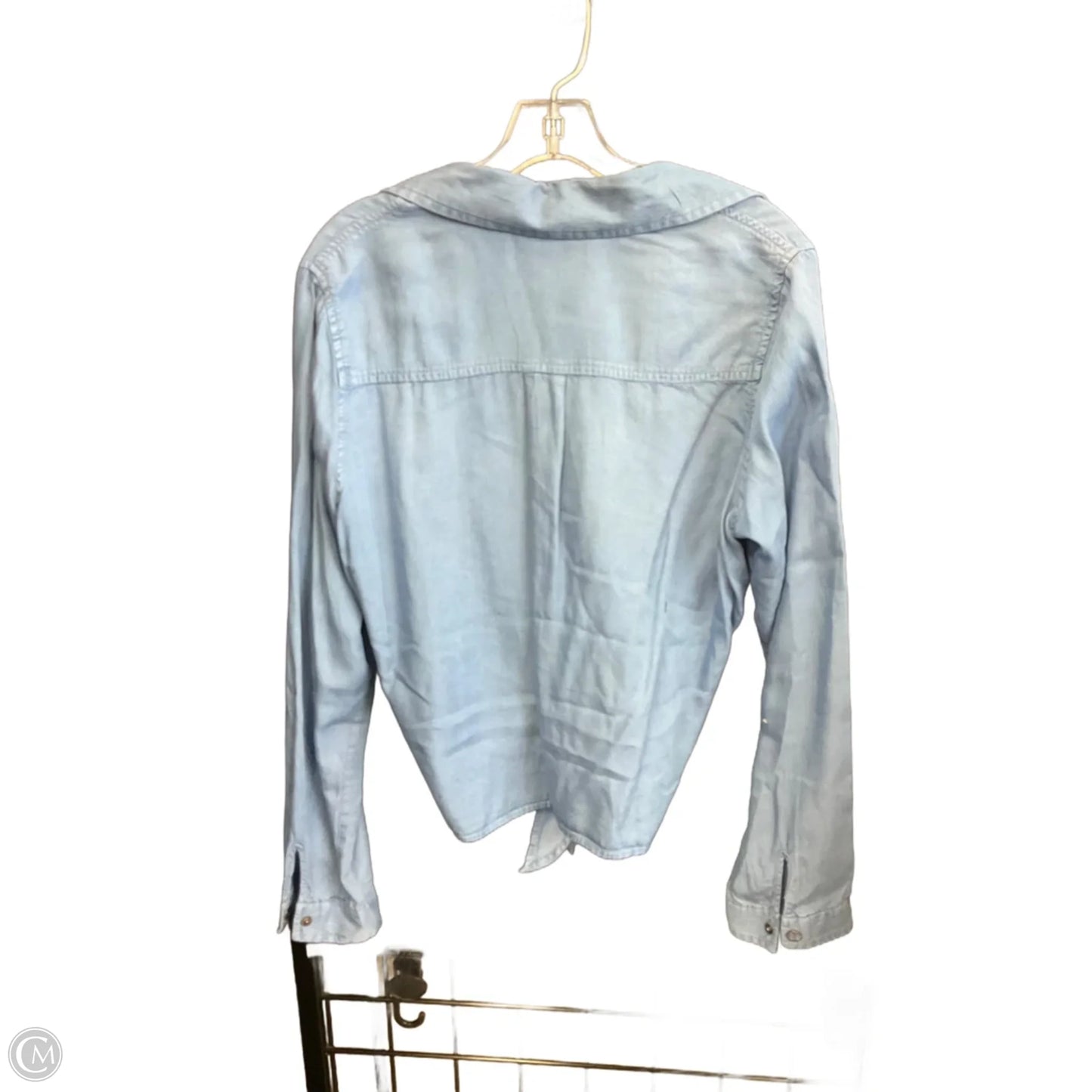 Blouse Long Sleeve By Wishlist In Blue, Size: L