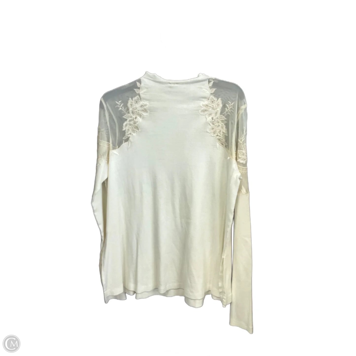 Top Long Sleeve By Free People In Cream, Size: M