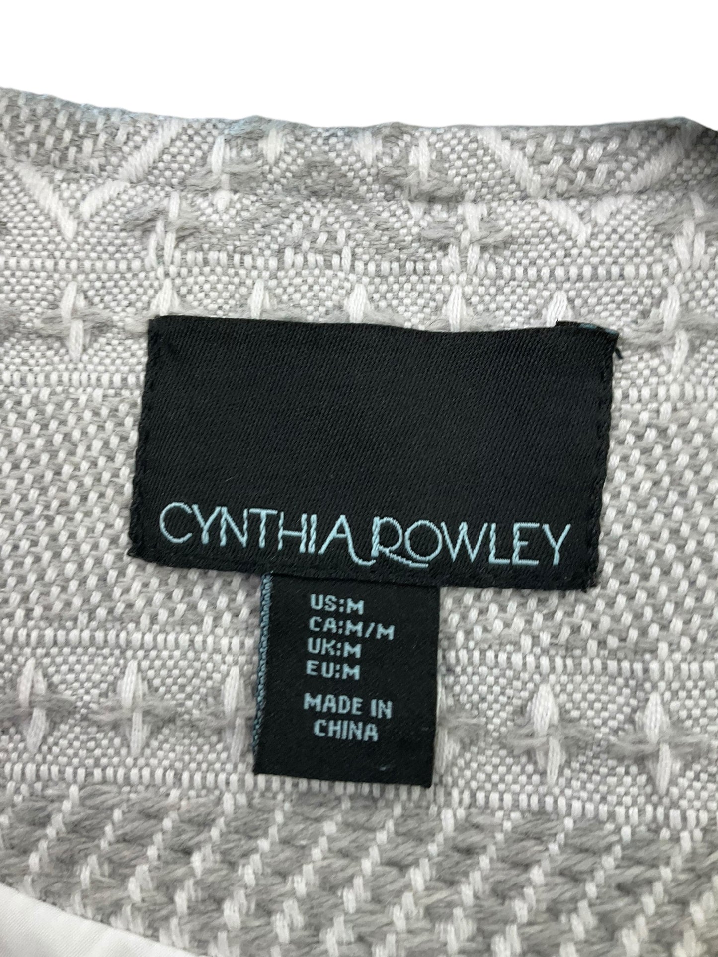 Blazer By Cynthia Rowley In Grey, Size: M