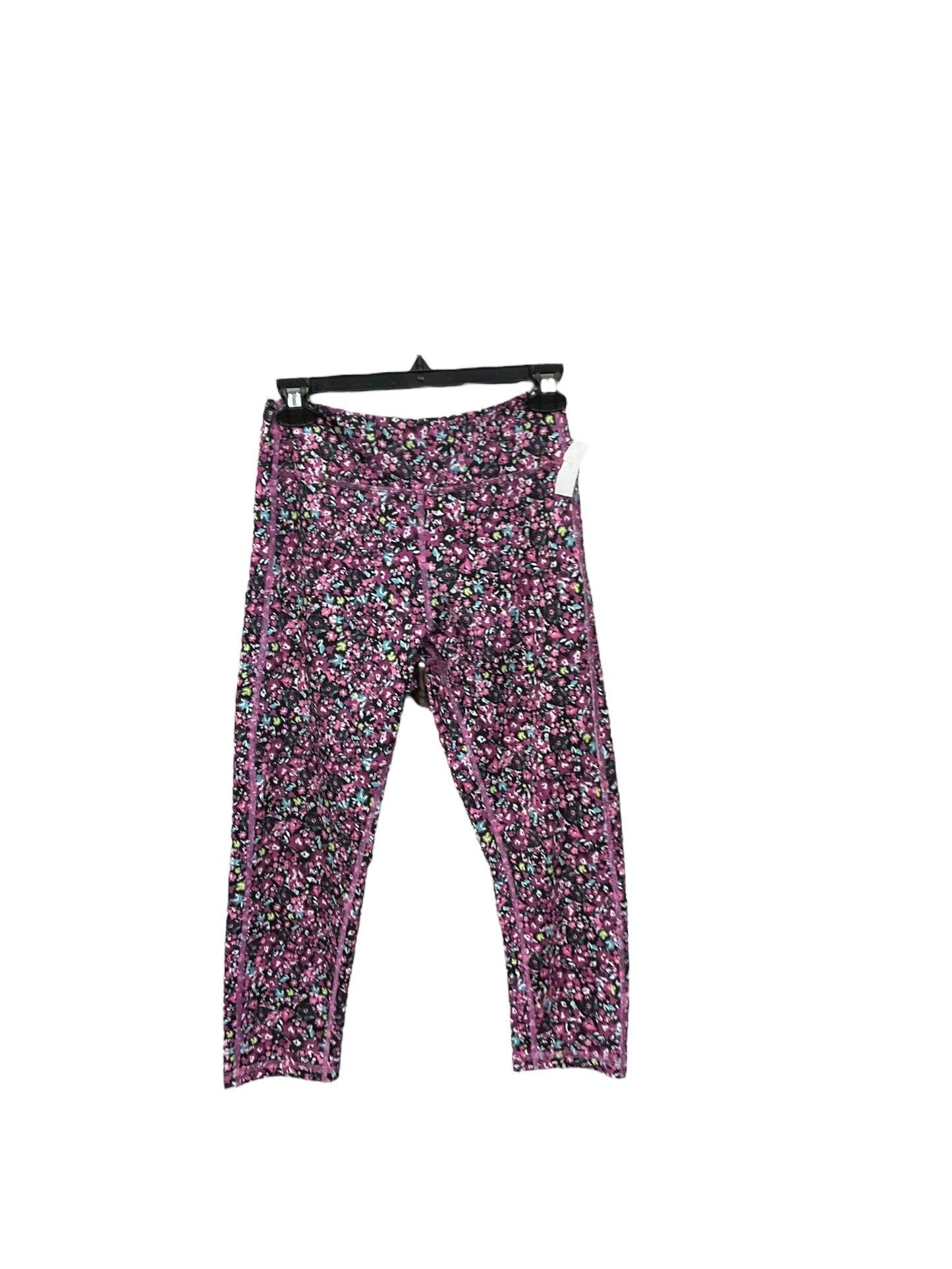 Athletic Capris By Tek Gear In Floral Print, Size: M