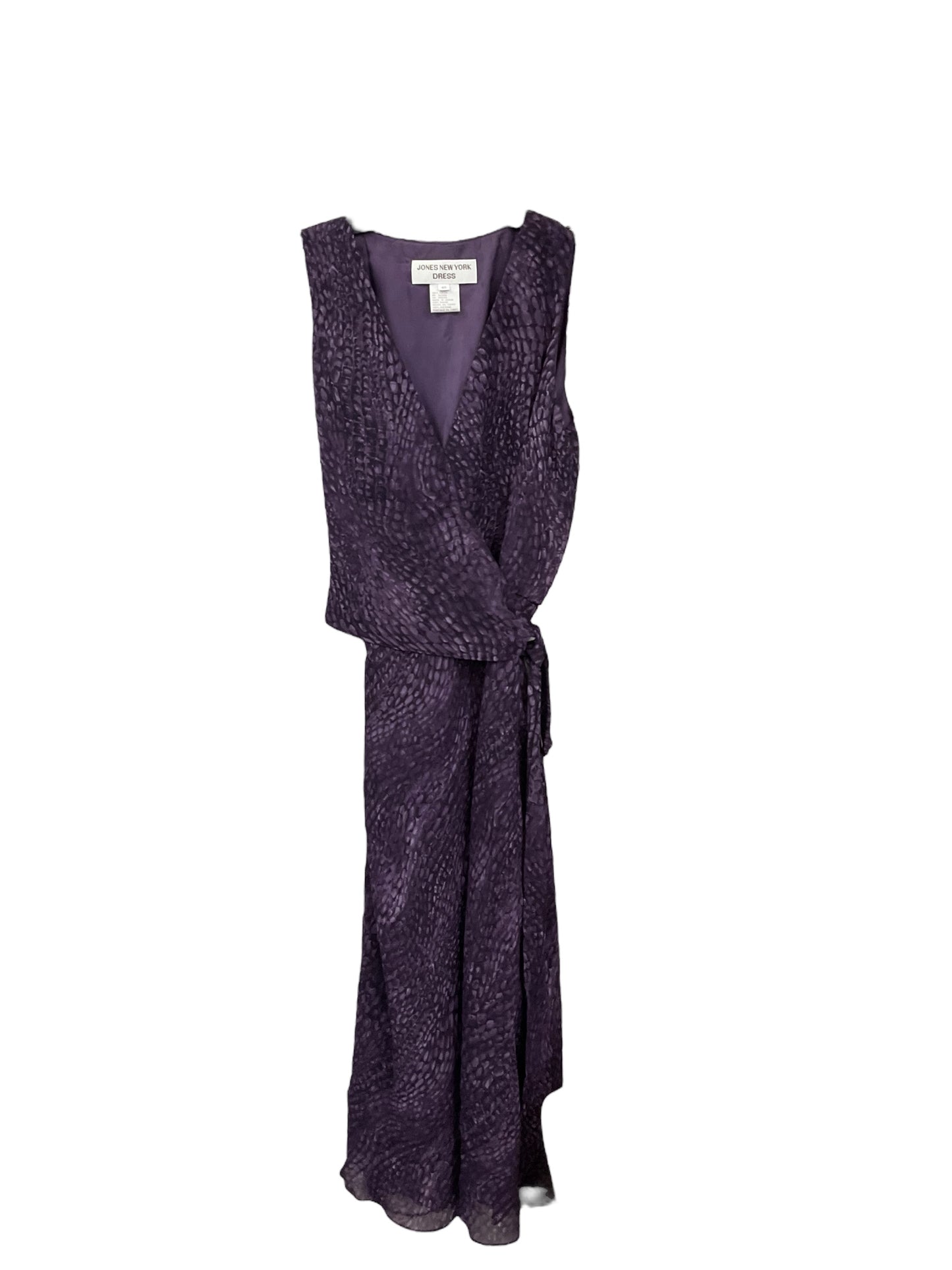 Dress Party Midi By Jones New York In Purple, Size: L