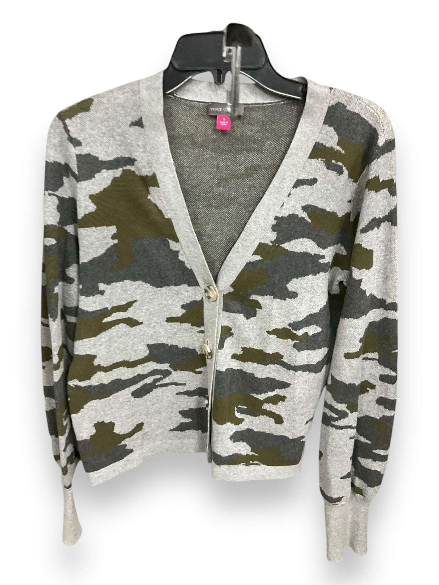 Cardigan By Vince Camuto In Camouflage Print, Size: S