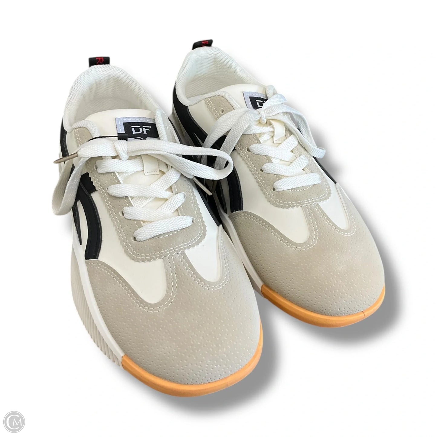 Shoes Sneakers By Clothes Mentor In Black & Cream, Size: 8.5