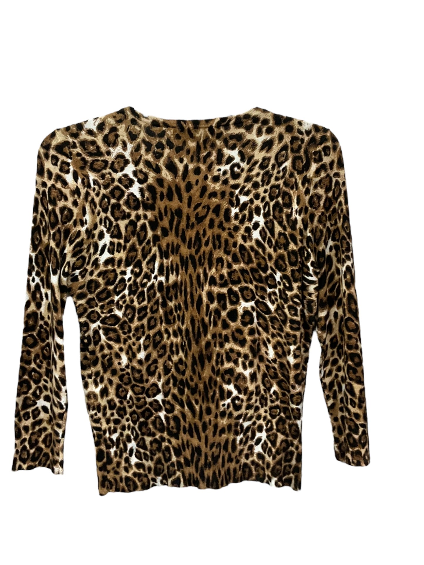 Animal Print Cardigan White House Black Market, Size M