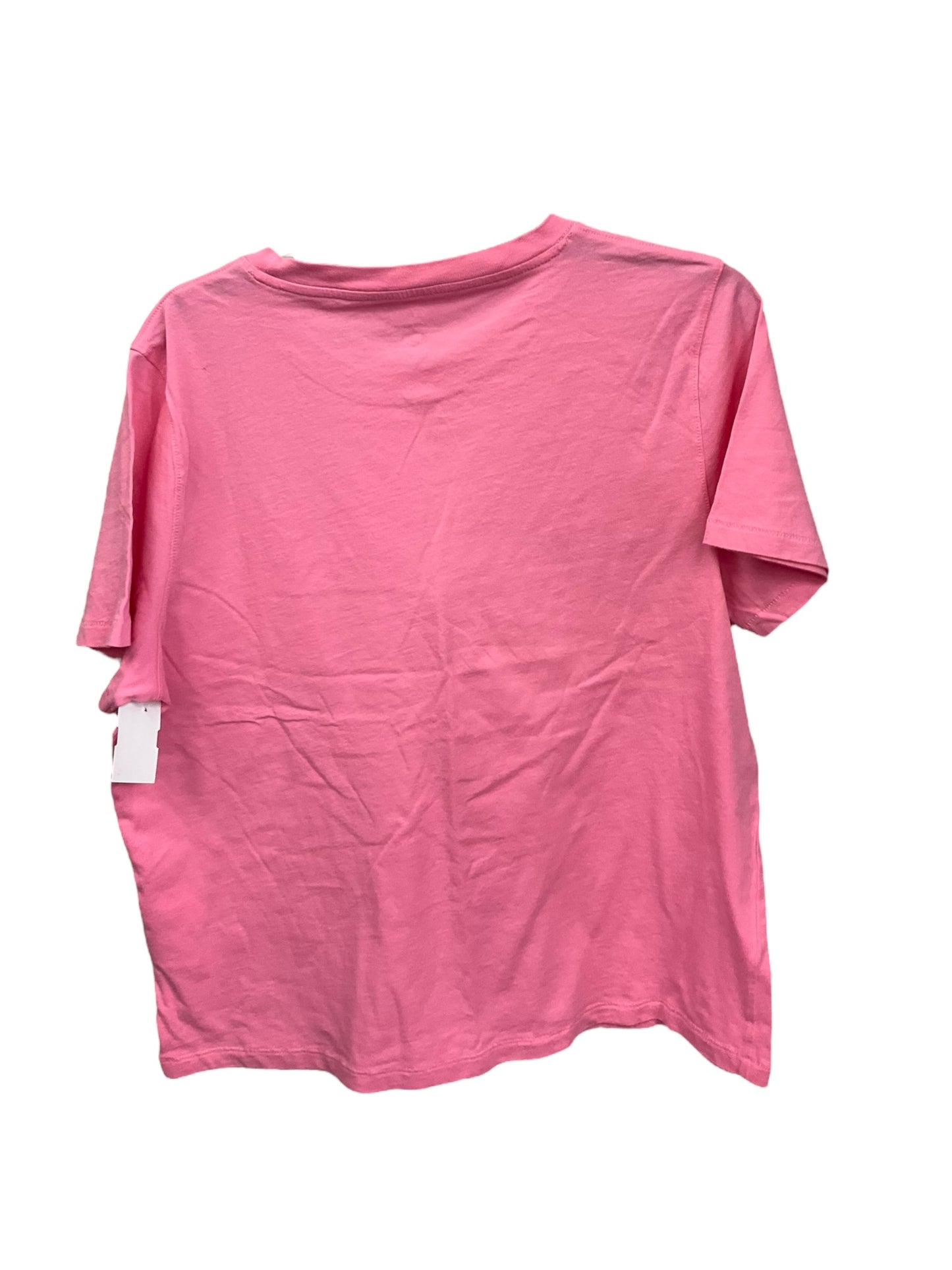 Pink Top Short Sleeve Basic J. Crew, Size L