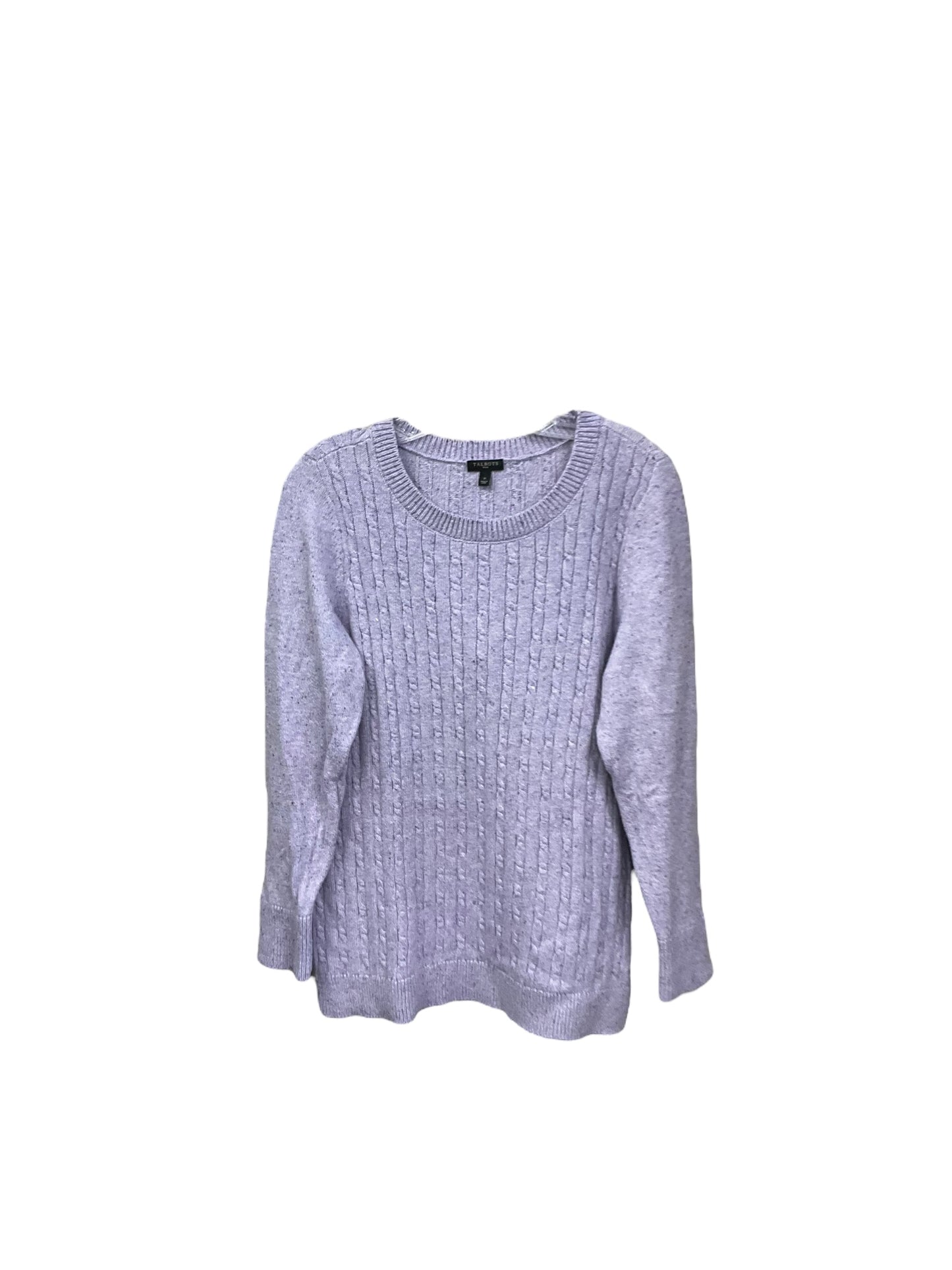 Sweater By Talbots In Lavender, Size: 1x