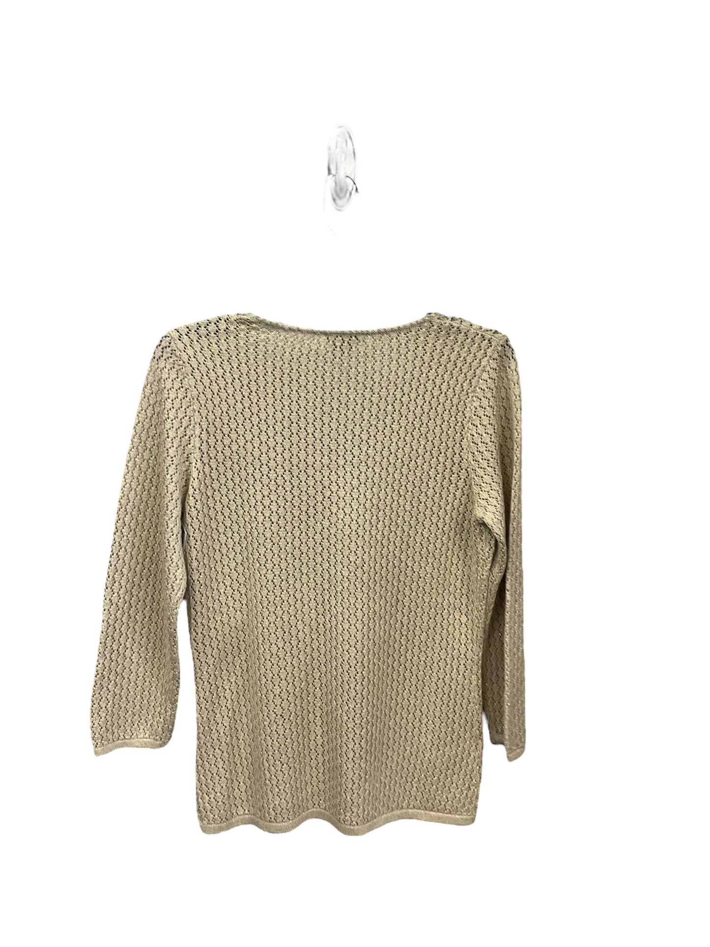 Top Long Sleeve By Ann Taylor In Gold, Size: M