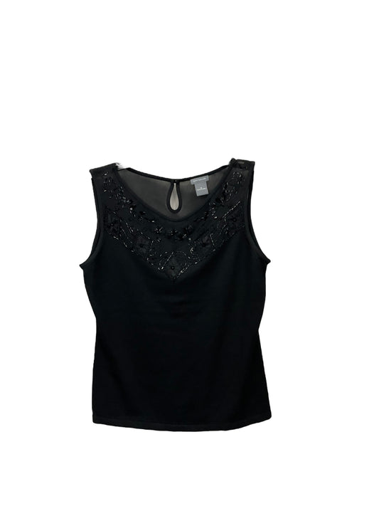 Top Sleeveless By Ann Taylor In Black, Size: M