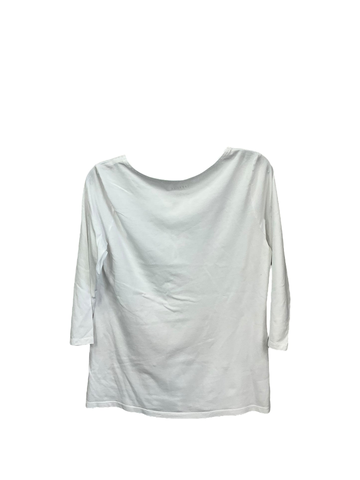 Top 3/4 Sleeve By Talbots In White, Size: S