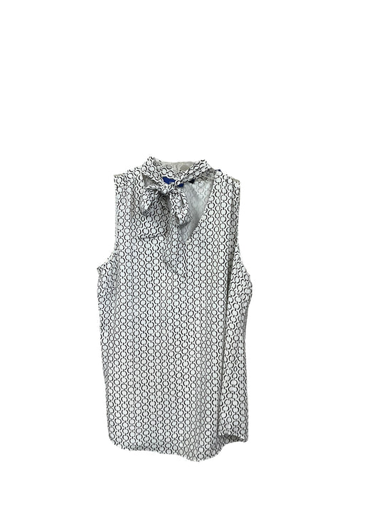 Blouse Sleeveless By Apt 9 In Black & White, Size: S