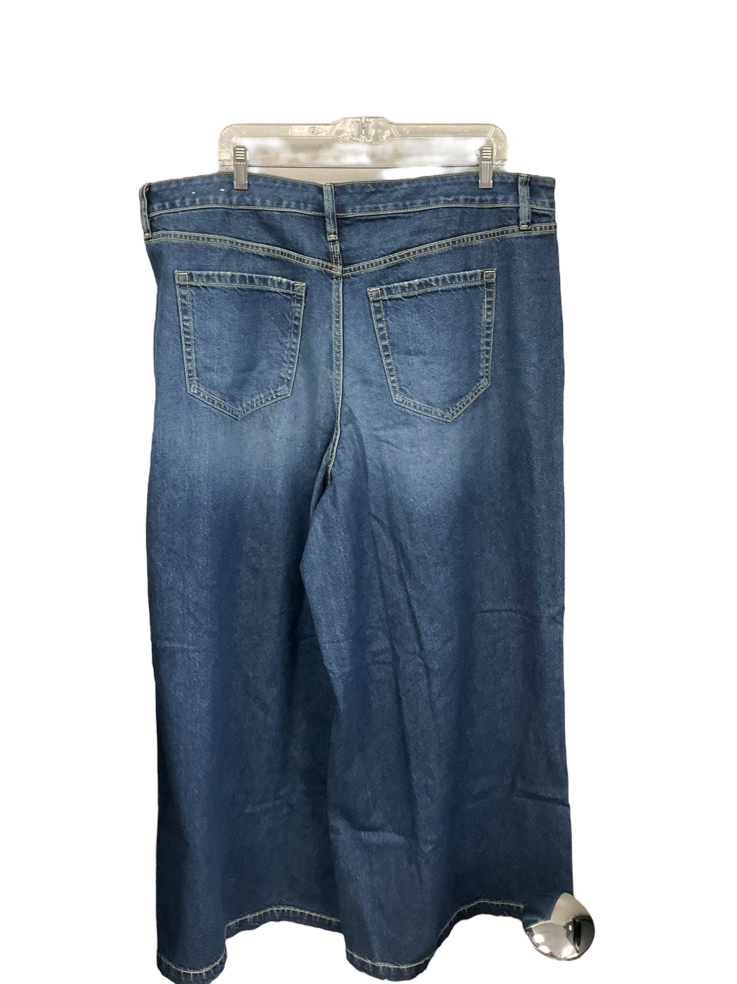 Jeans Wide Leg By Lane Bryant In Blue Denim, Size: 20