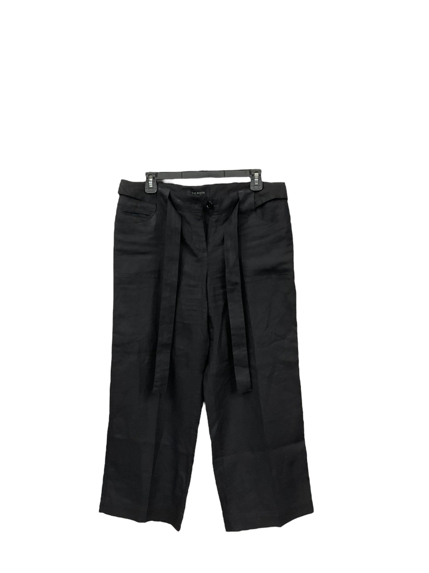 Pants Linen By Talbots In Black, Size: 8