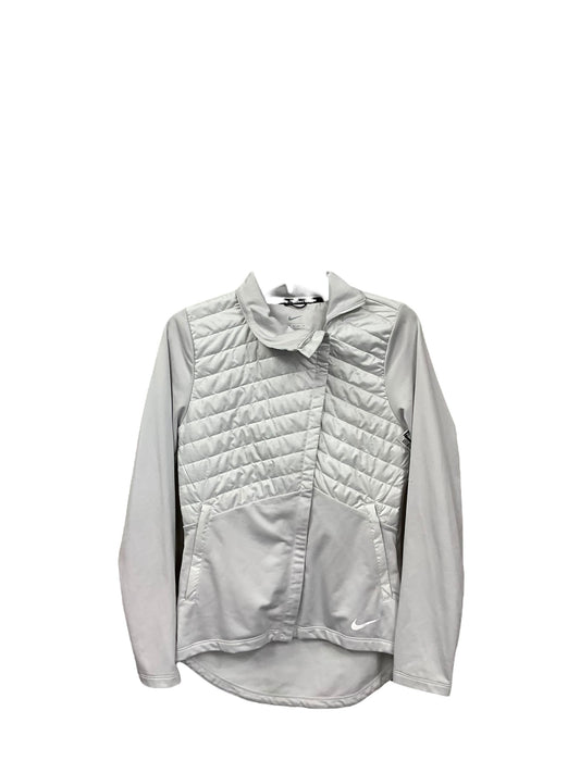 Athletic Jacket By Nike Apparel In Grey, Size: Xs