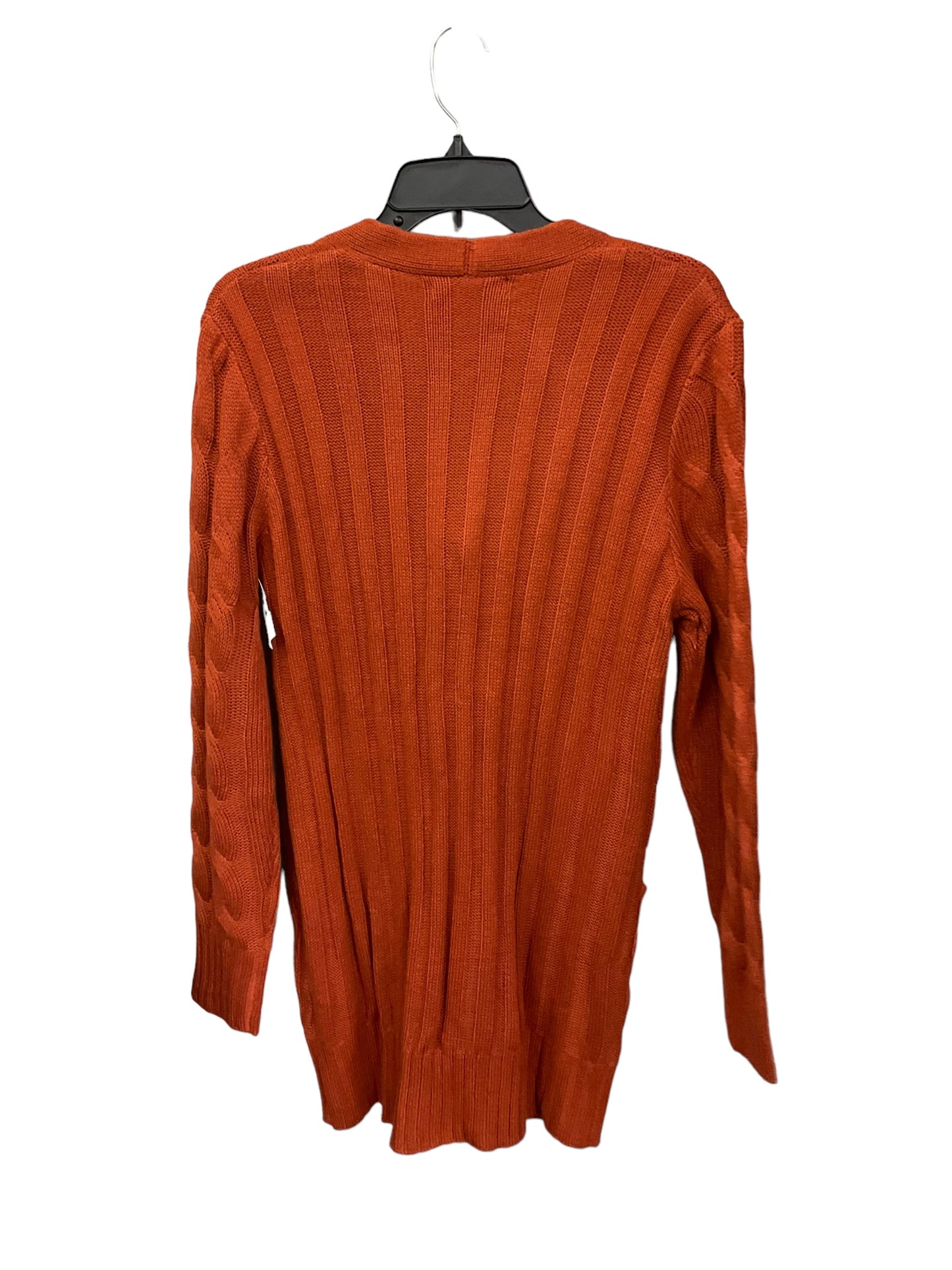 Cardigan By Clothes Mentor In Orange, Size: M