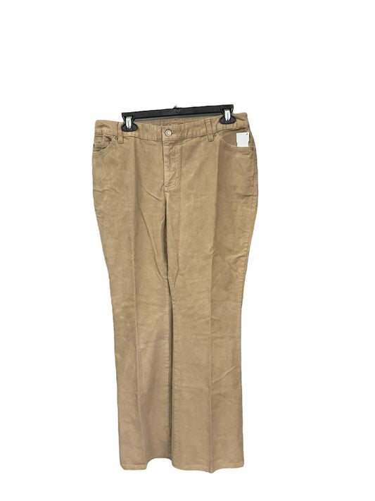 Pants Corduroy By St Johns Bay In Tan, Size: 12