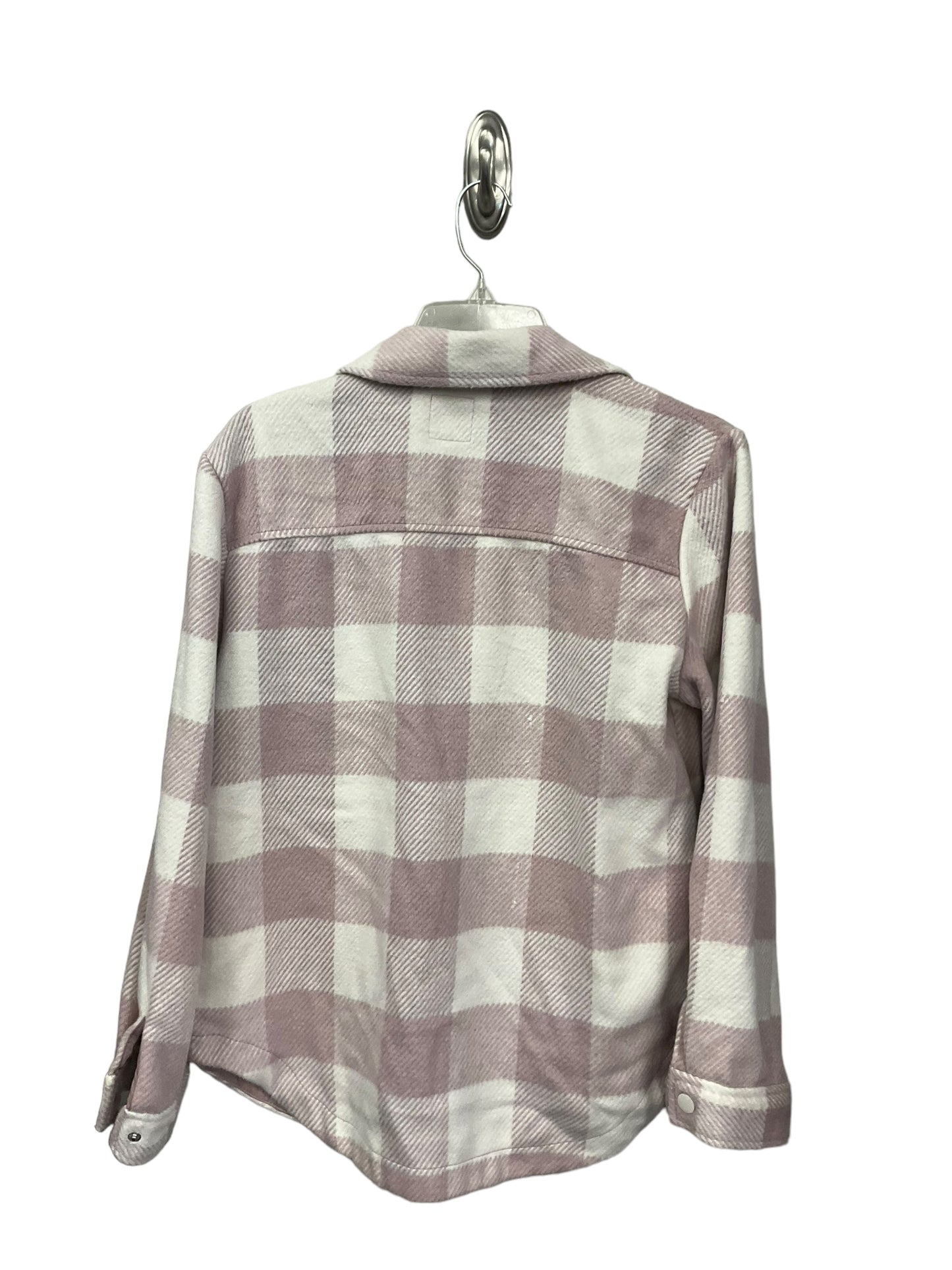 Jacket Shirt By Clothes Mentor In Mauve, Size: Xl