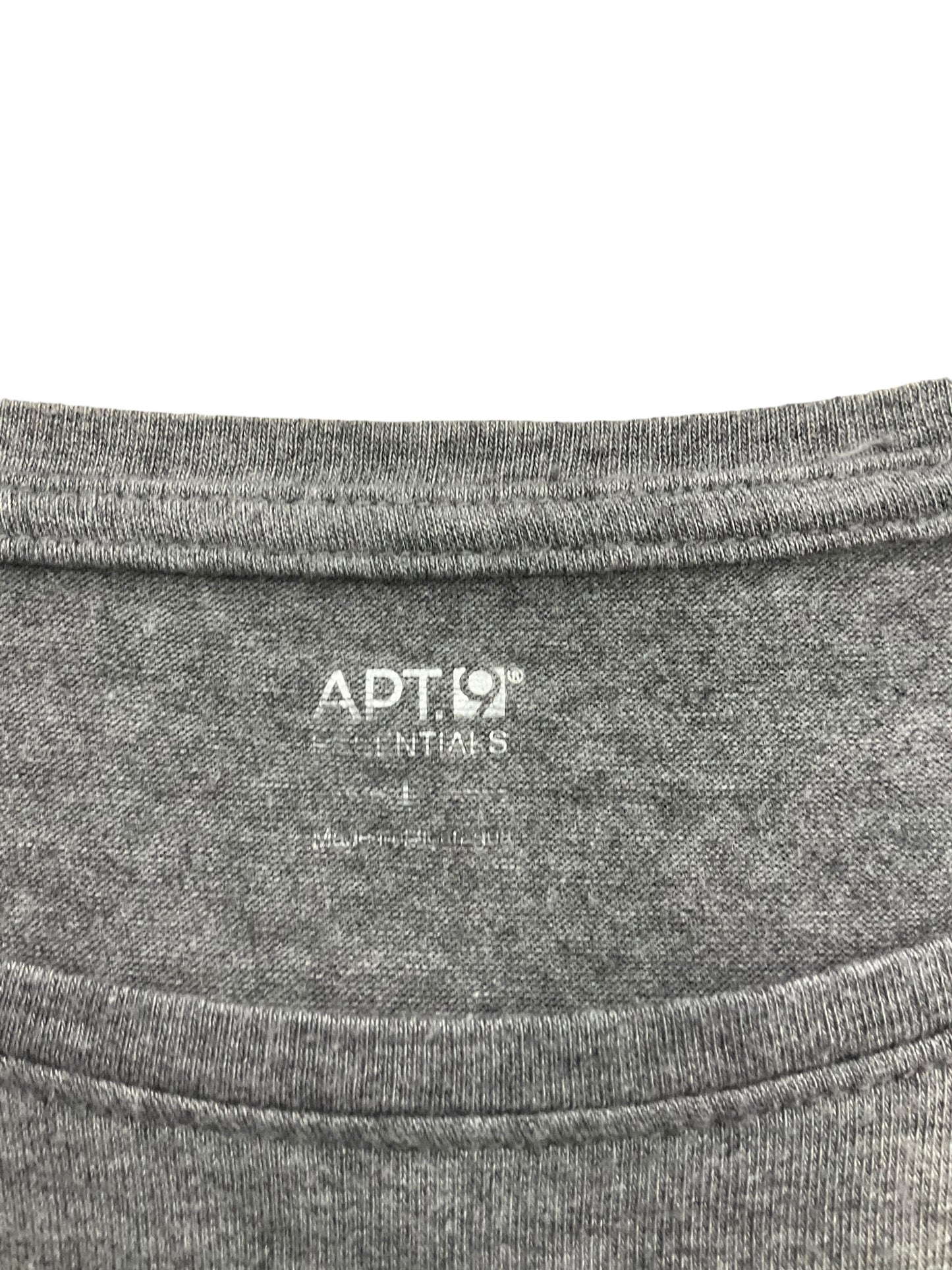 Top Long Sleeve Basic By Apt 9 In Grey, Size: L