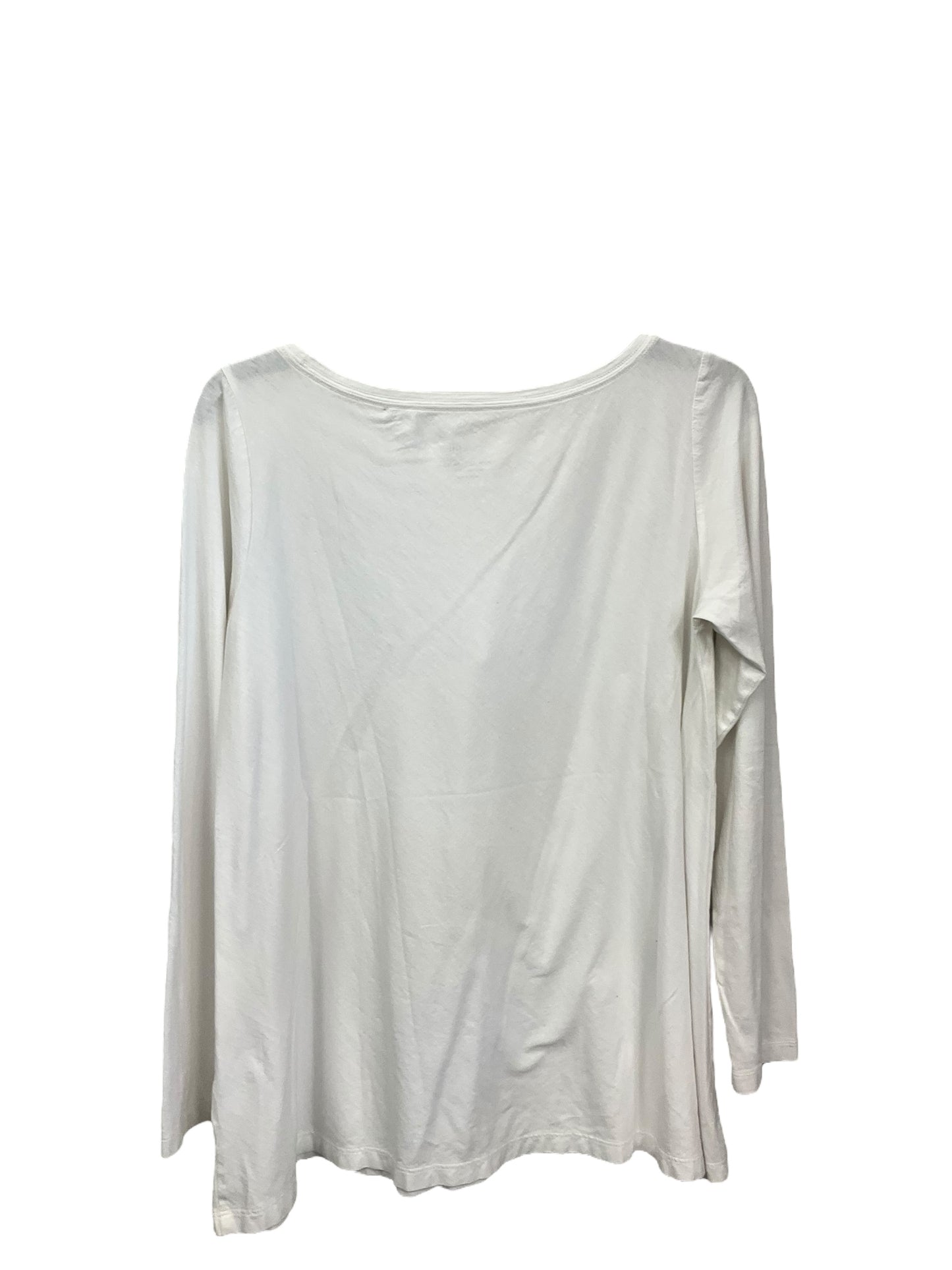 Top Long Sleeve Basic By Pure Jill In White, Size: S