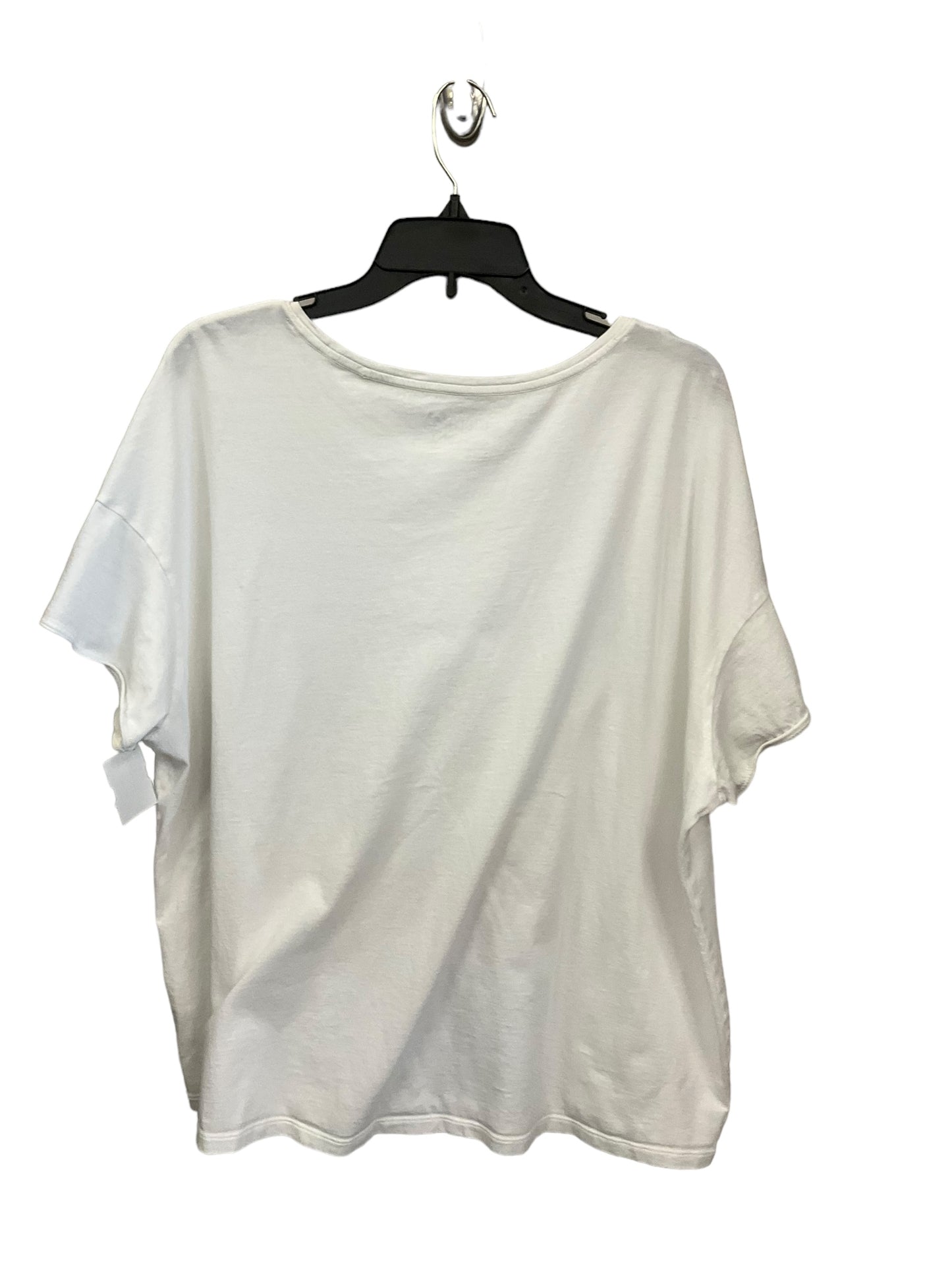 Top Short Sleeve Basic By Terra & Sky In White, Size: 1x