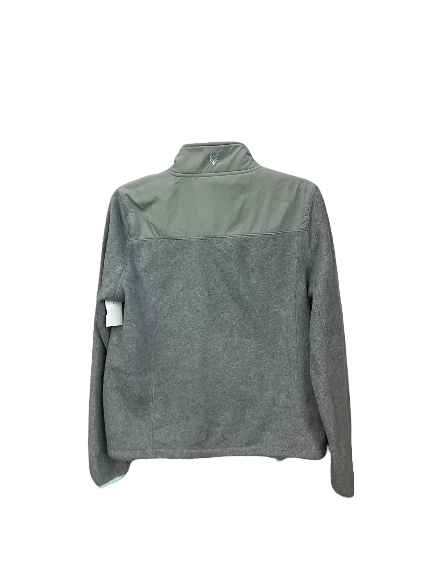 Jacket Fleece By Clothes Mentor In Grey, Size: M