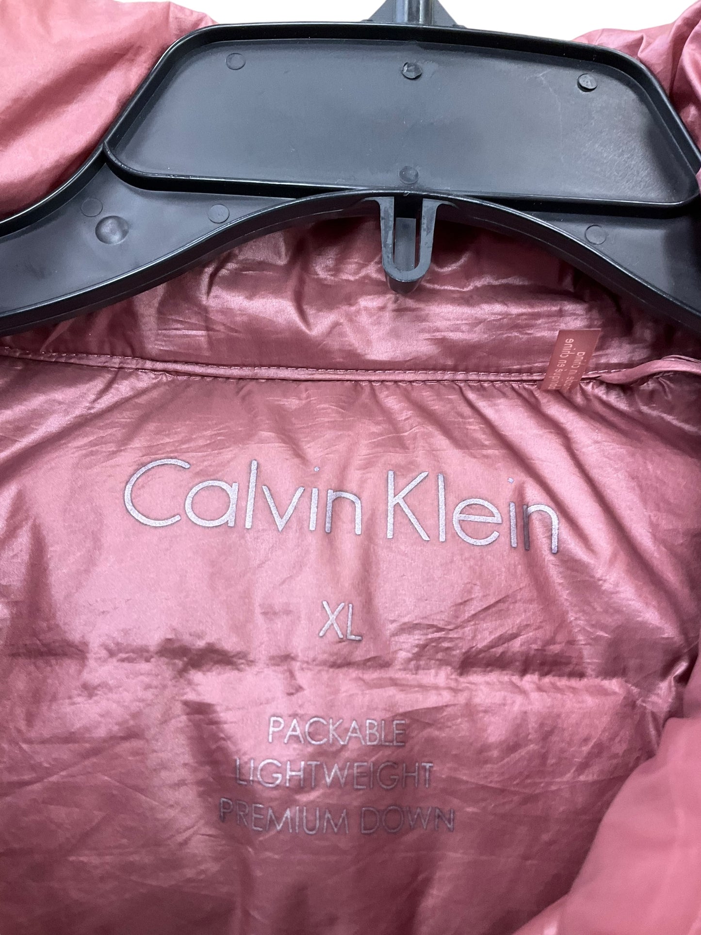 Jacket Puffer & Quilted By Calvin Klein In Mauve, Size: Xl