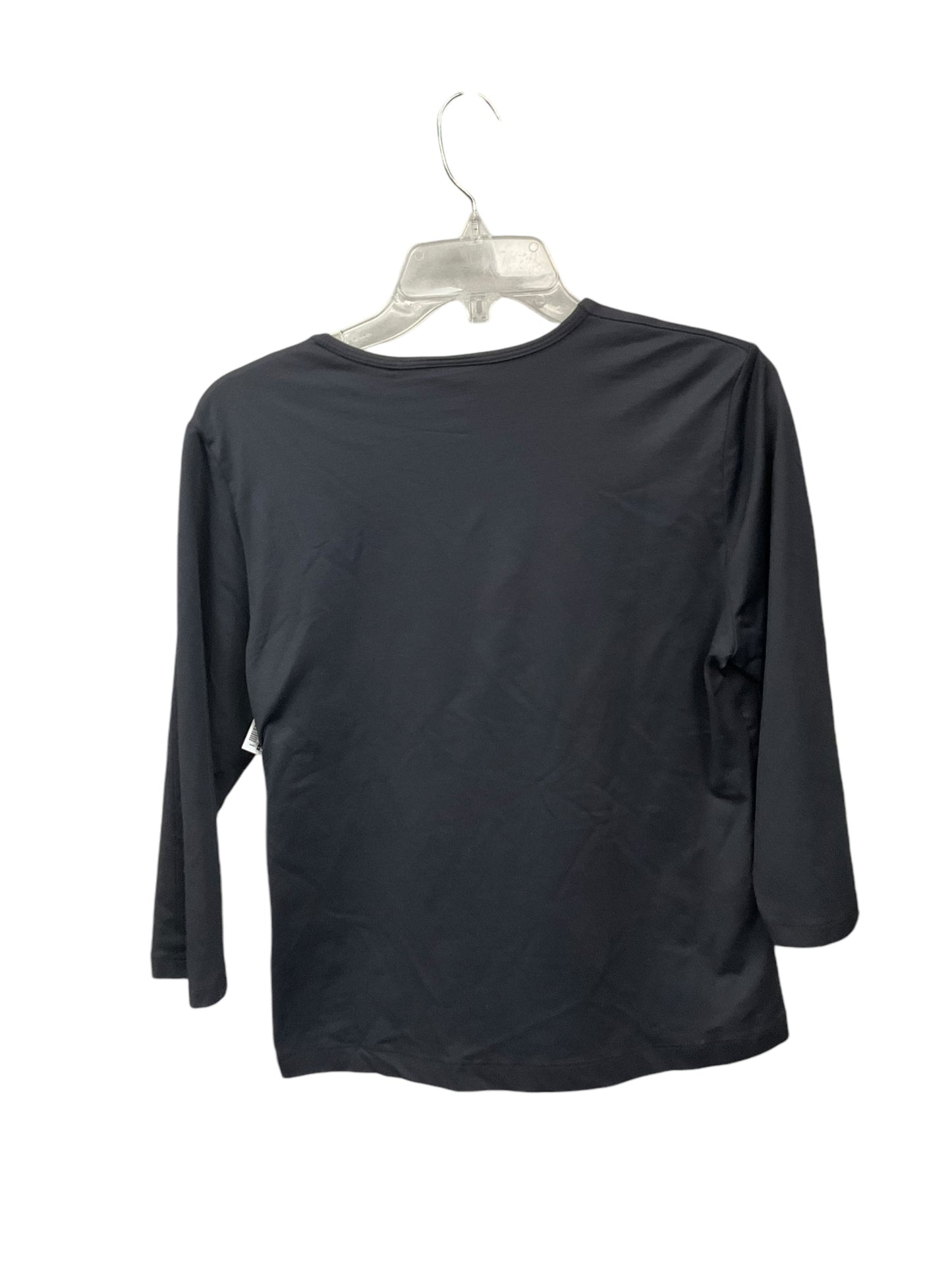 Top 3/4 Sleeve By Clothes Mentor In Black, Size: L