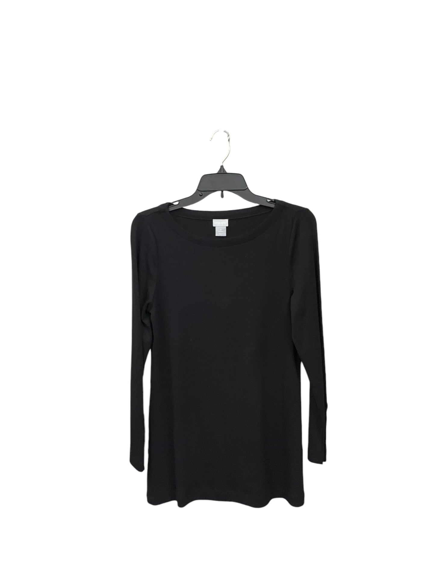 Top Long Sleeve By Chicos In Black, Size: S