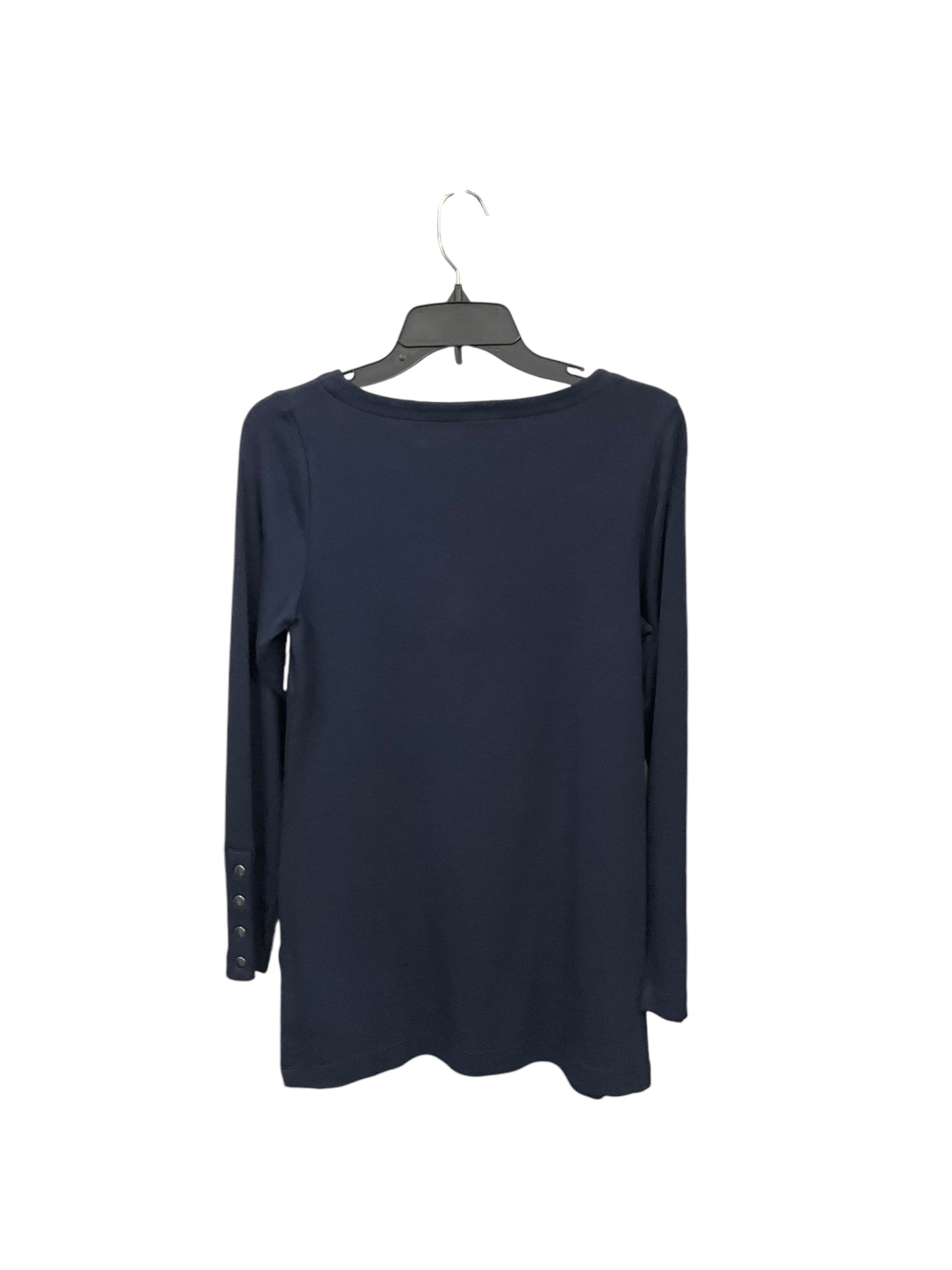 Top Long Sleeve By Chicos In Navy, Size: S