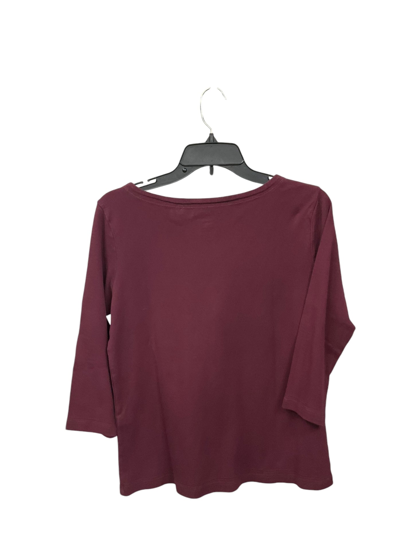 Top Long Sleeve By Chicos In Red, Size: M