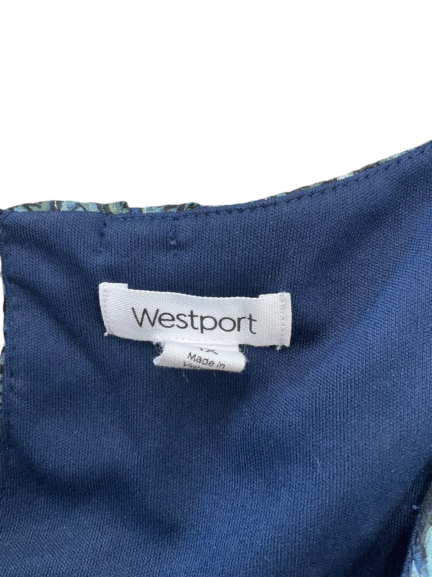 Top Long Sleeve By Westport In Blue, Size: 1x