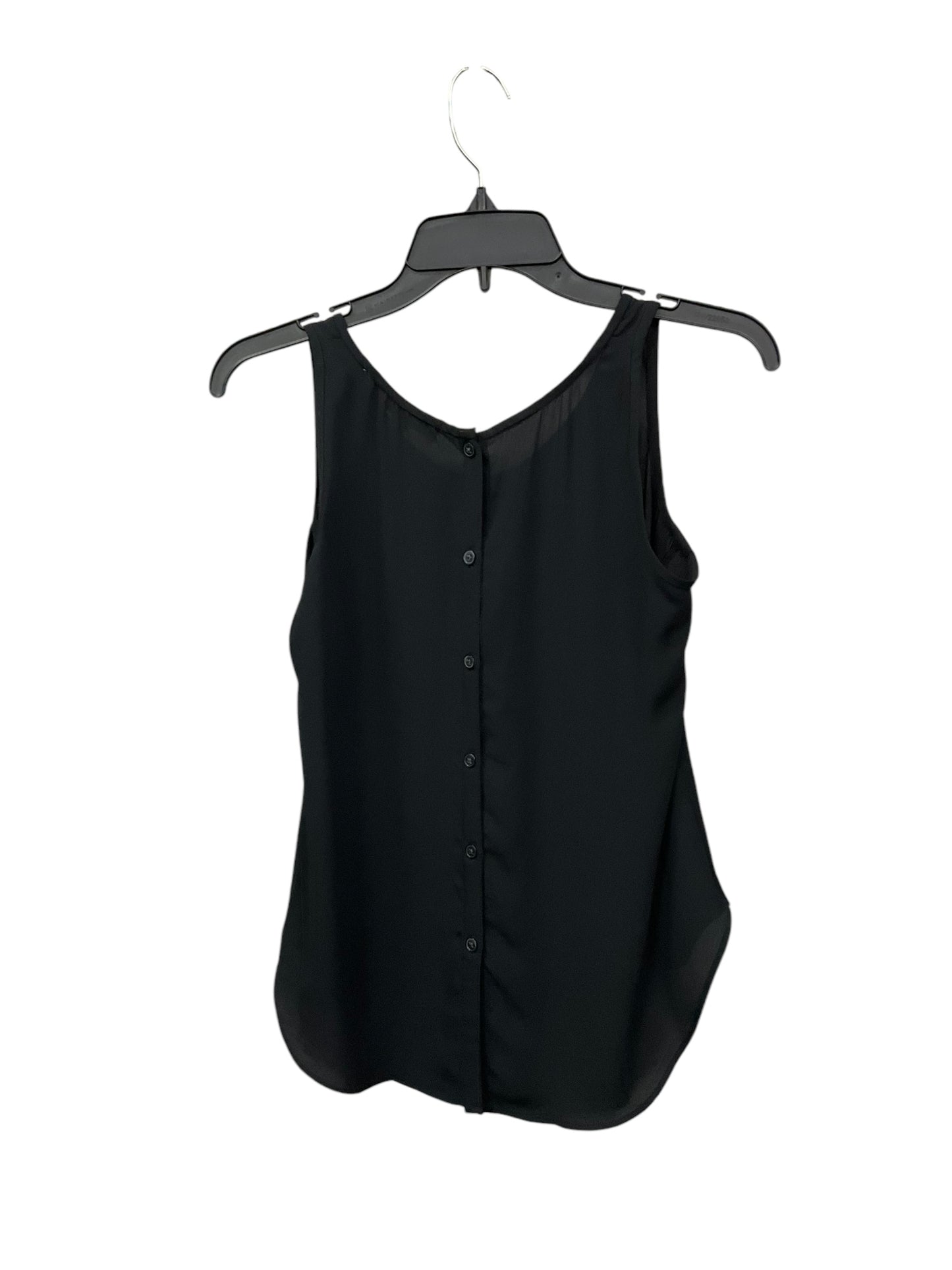 Top Sleeveless By Loft In Black, Size: S