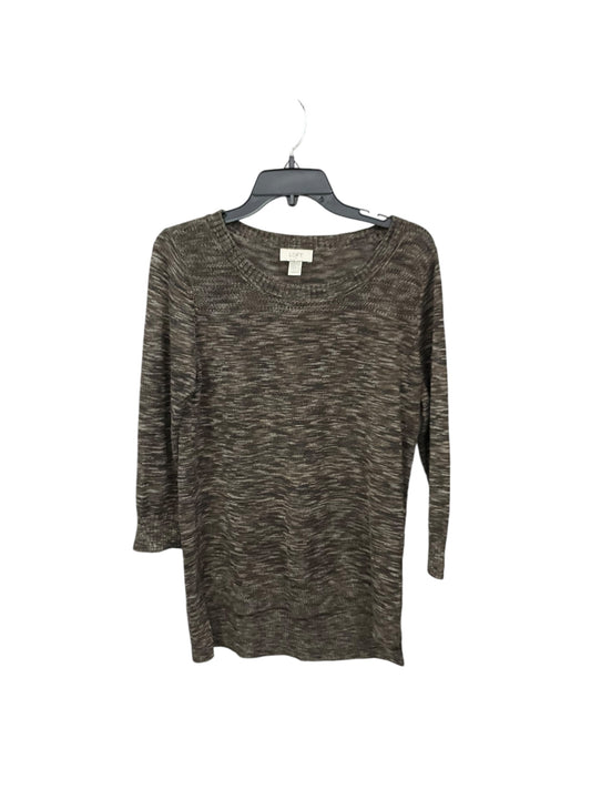 Top Long Sleeve By Loft In Brown, Size: L