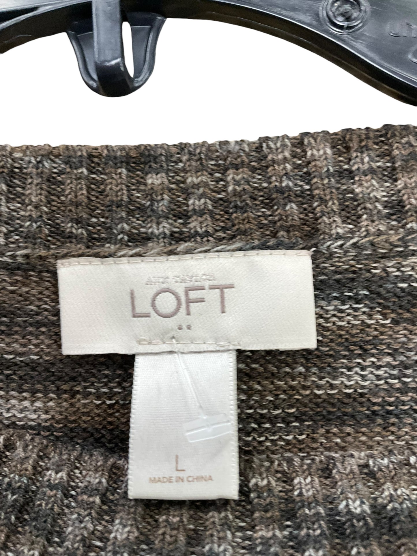 Top Long Sleeve By Loft In Brown, Size: L