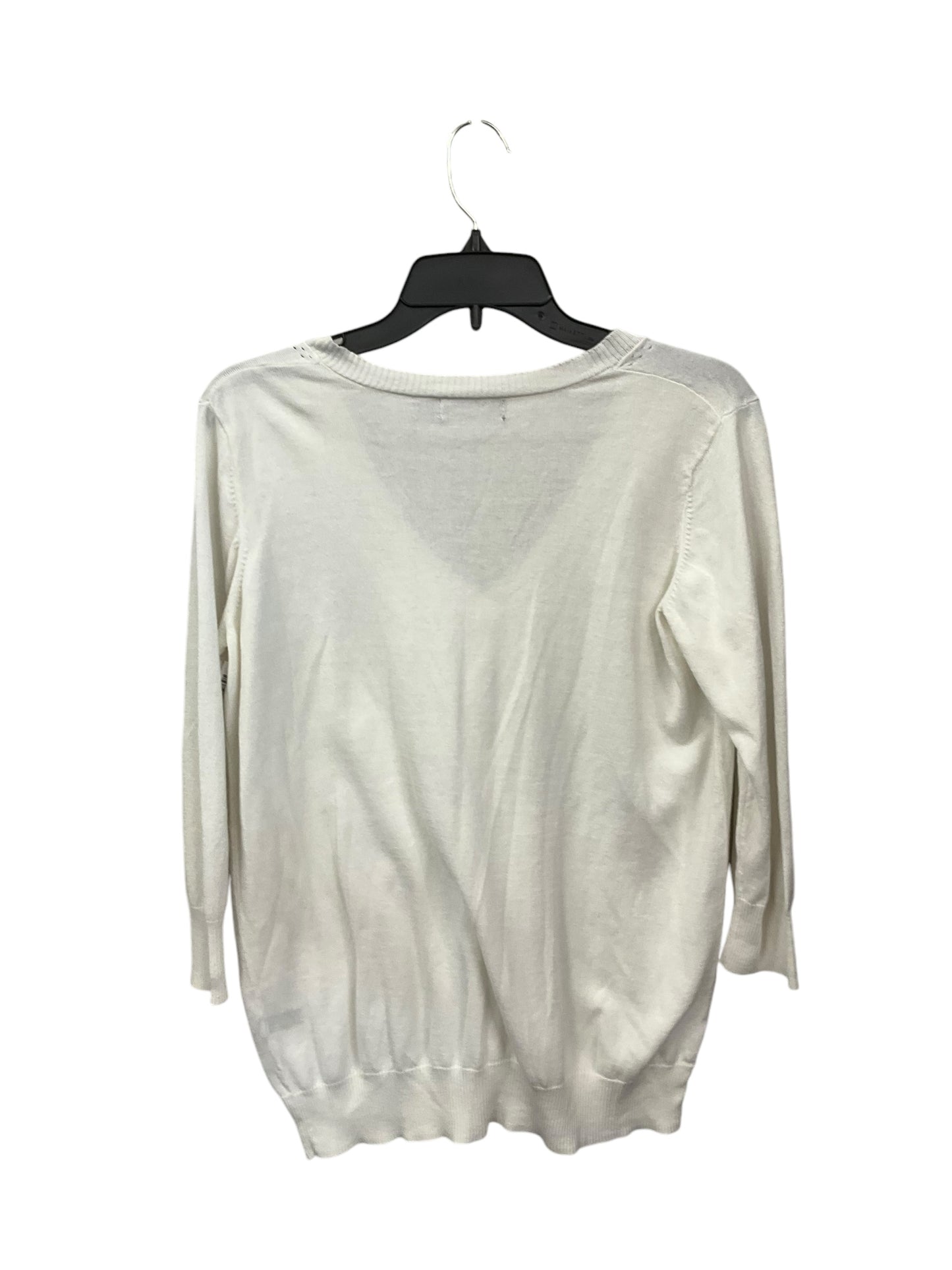 Top Long Sleeve By Limited In Ivory, Size: Xl