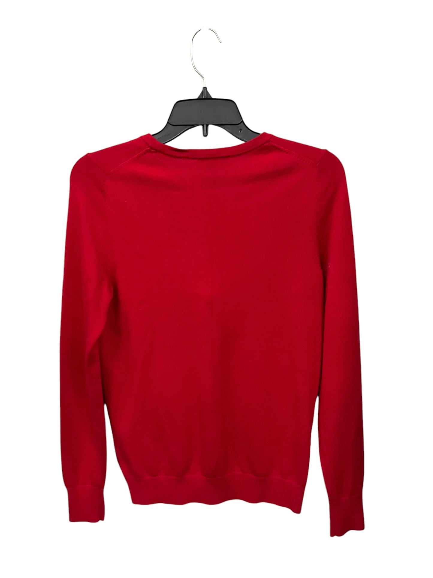 Top Long Sleeve By Ann Taylor In Red, Size: S