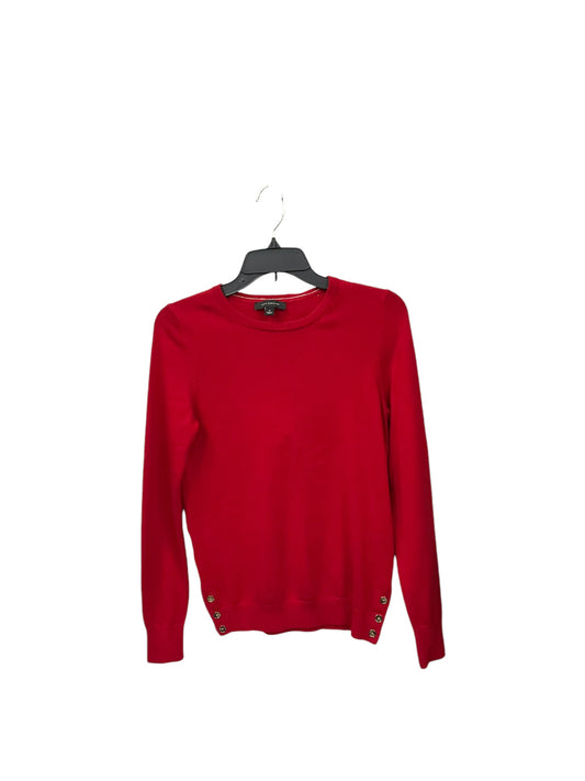 Top Long Sleeve By Ann Taylor In Red, Size: S