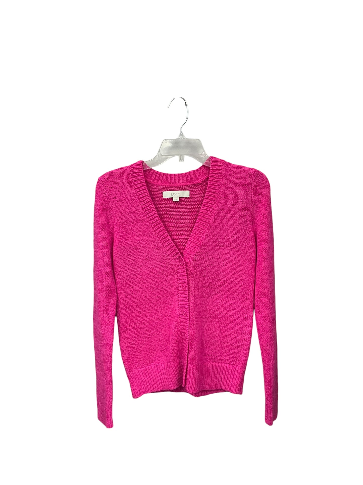 Cardigan By Loft In Pink, Size: Xs