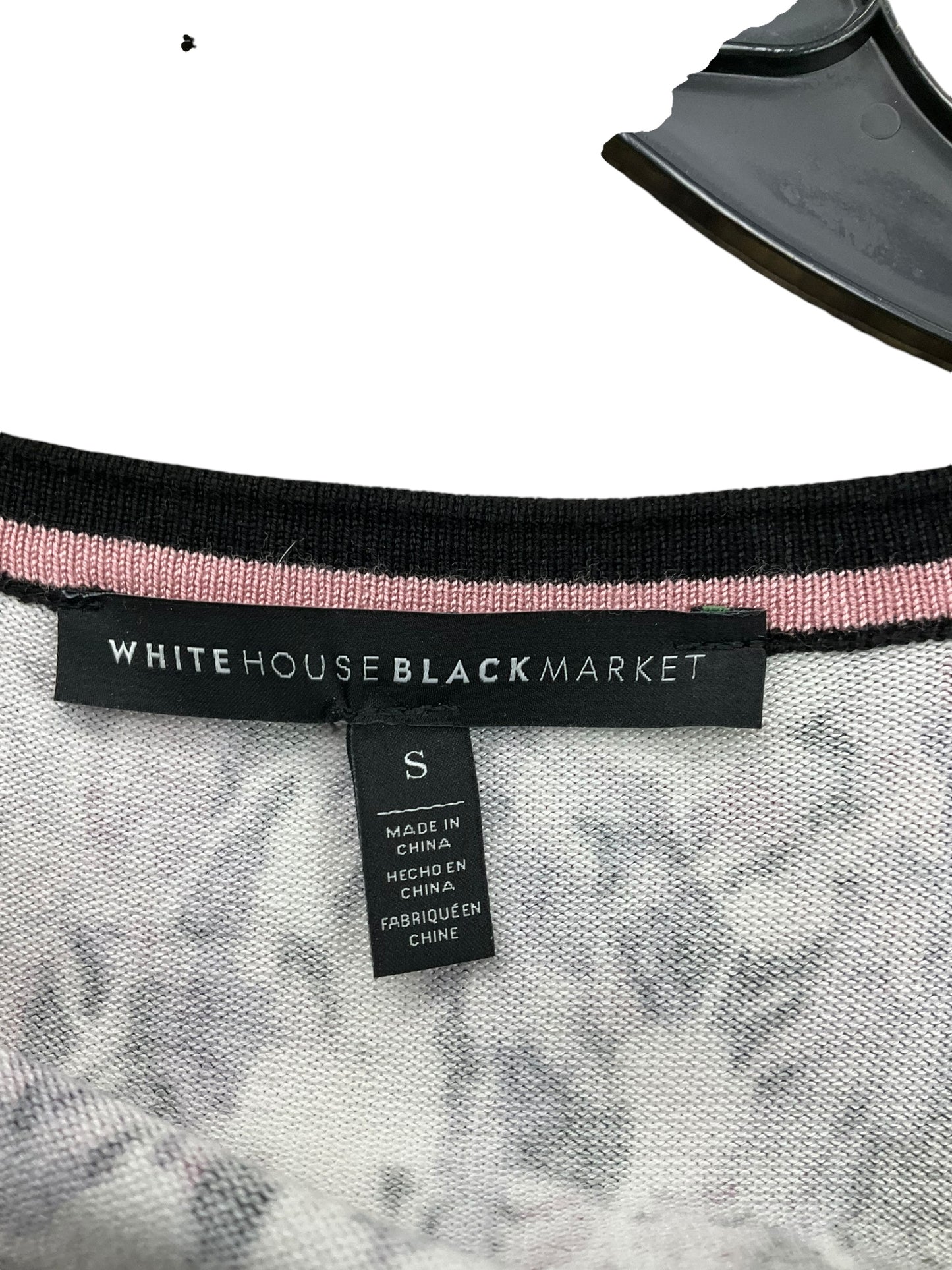 Cardigan By White House Black Market In Black & Purple, Size: S