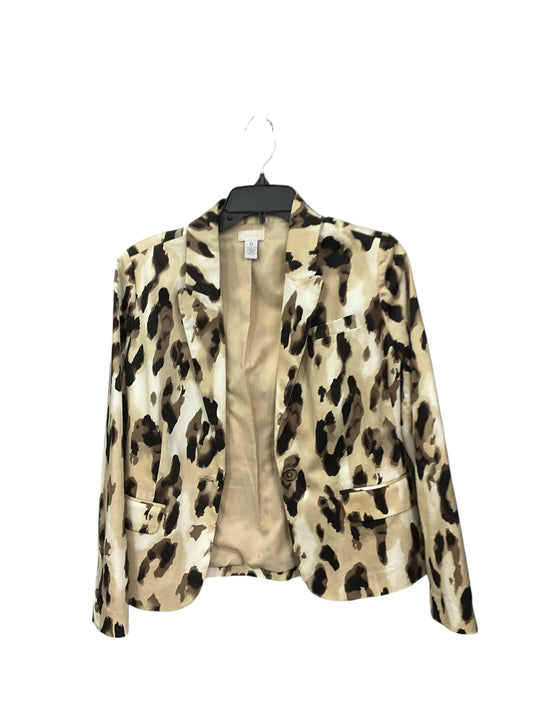 Blazer By Chicos In Animal Print, Size: S