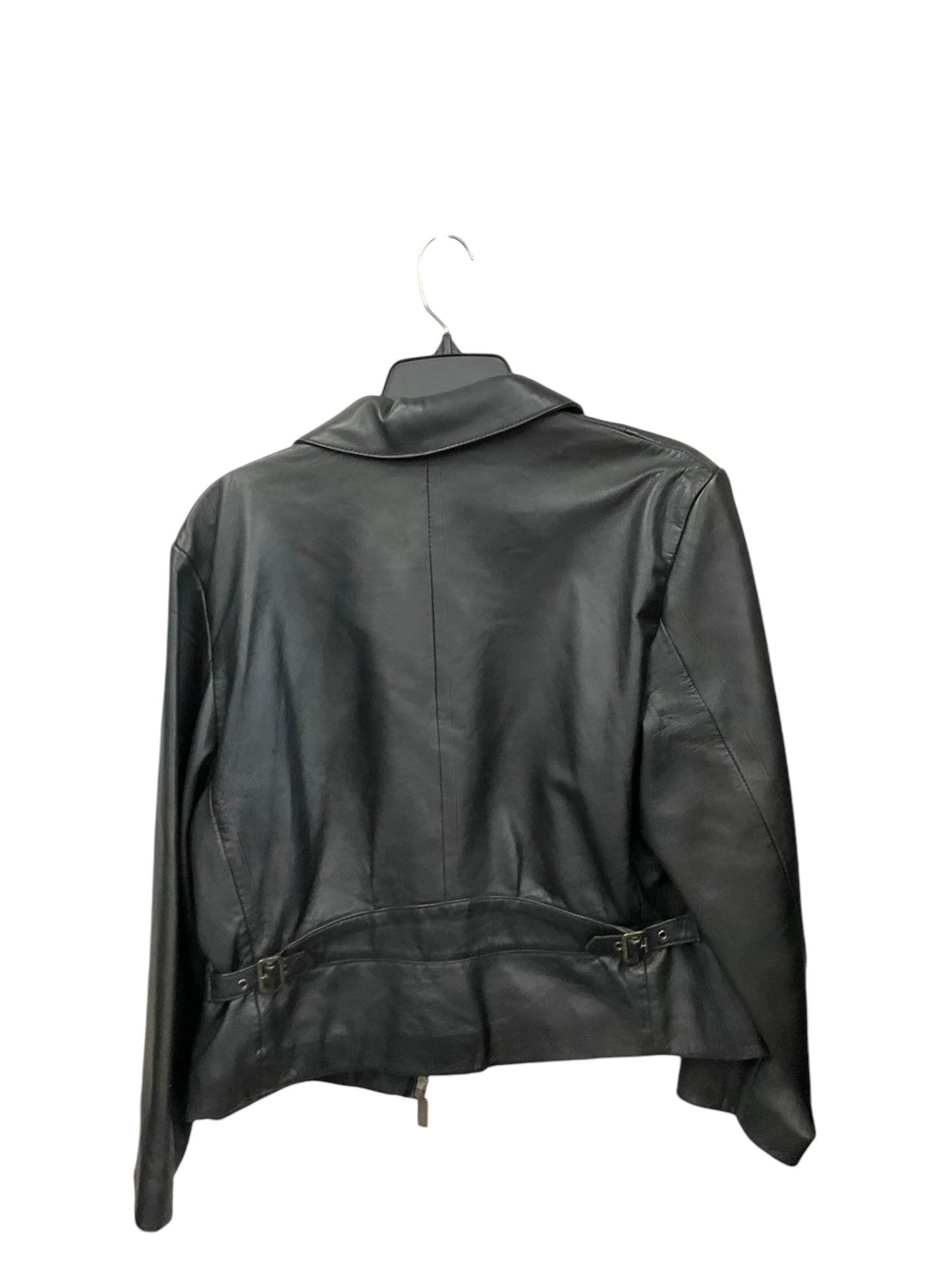 Jacket Leather By Kenneth Cole Reaction In Black, Size: S