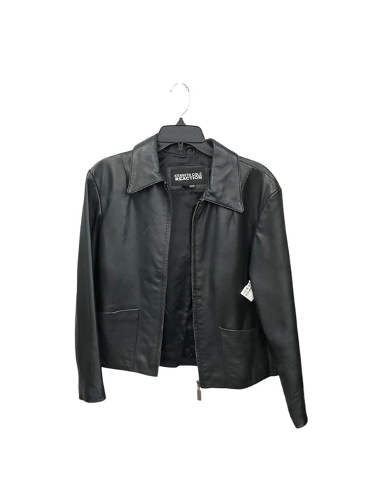 Jacket Leather By Kenneth Cole Reaction In Black, Size: S