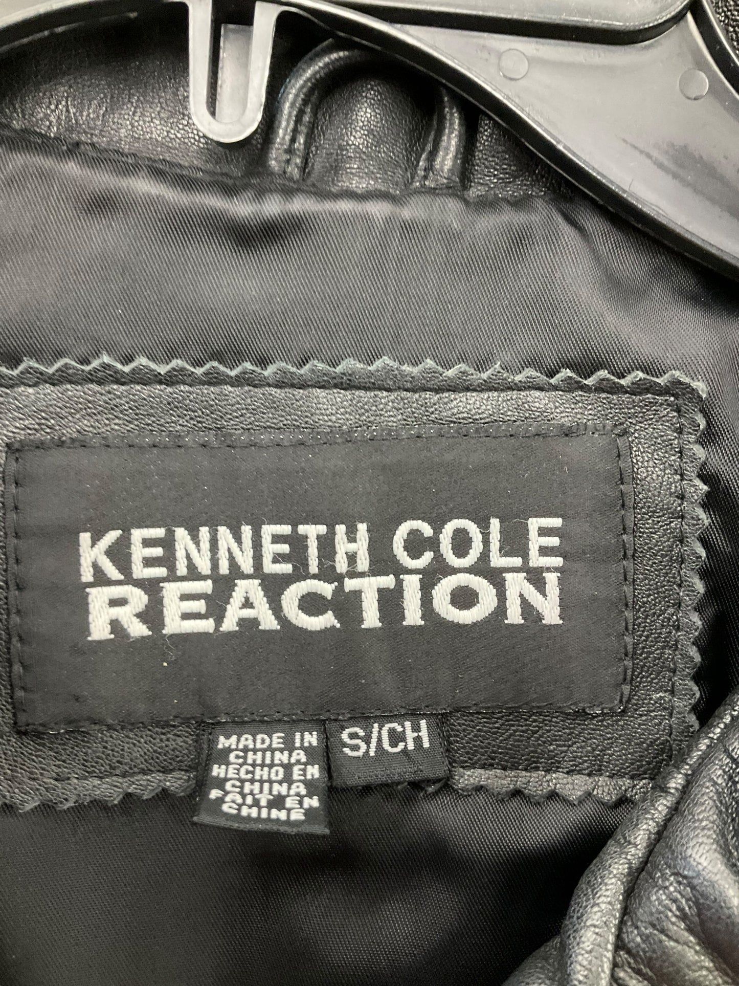 Jacket Leather By Kenneth Cole Reaction In Black, Size: S