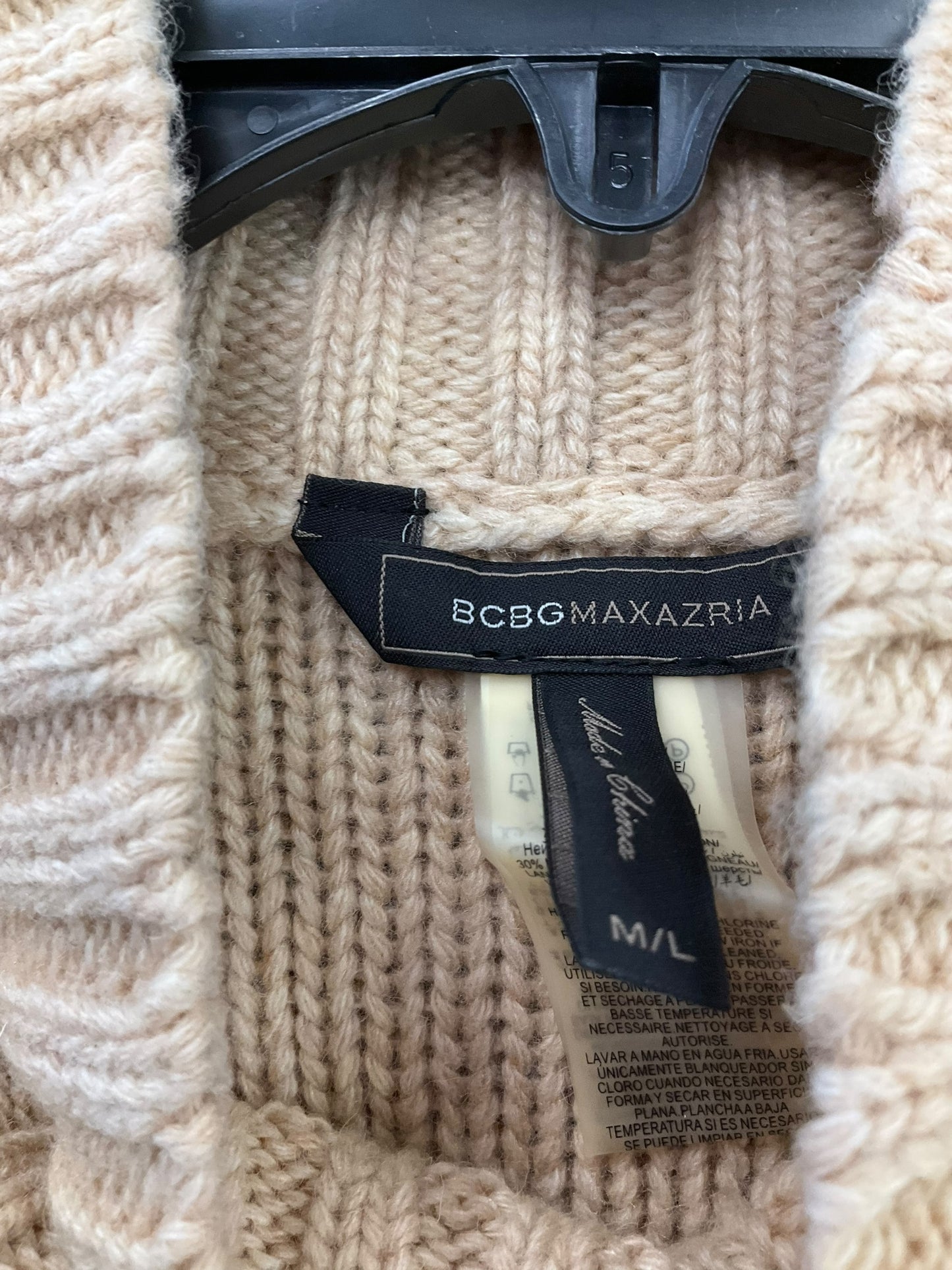 Sweater By Bcbgmaxazria In Tan, Size: M