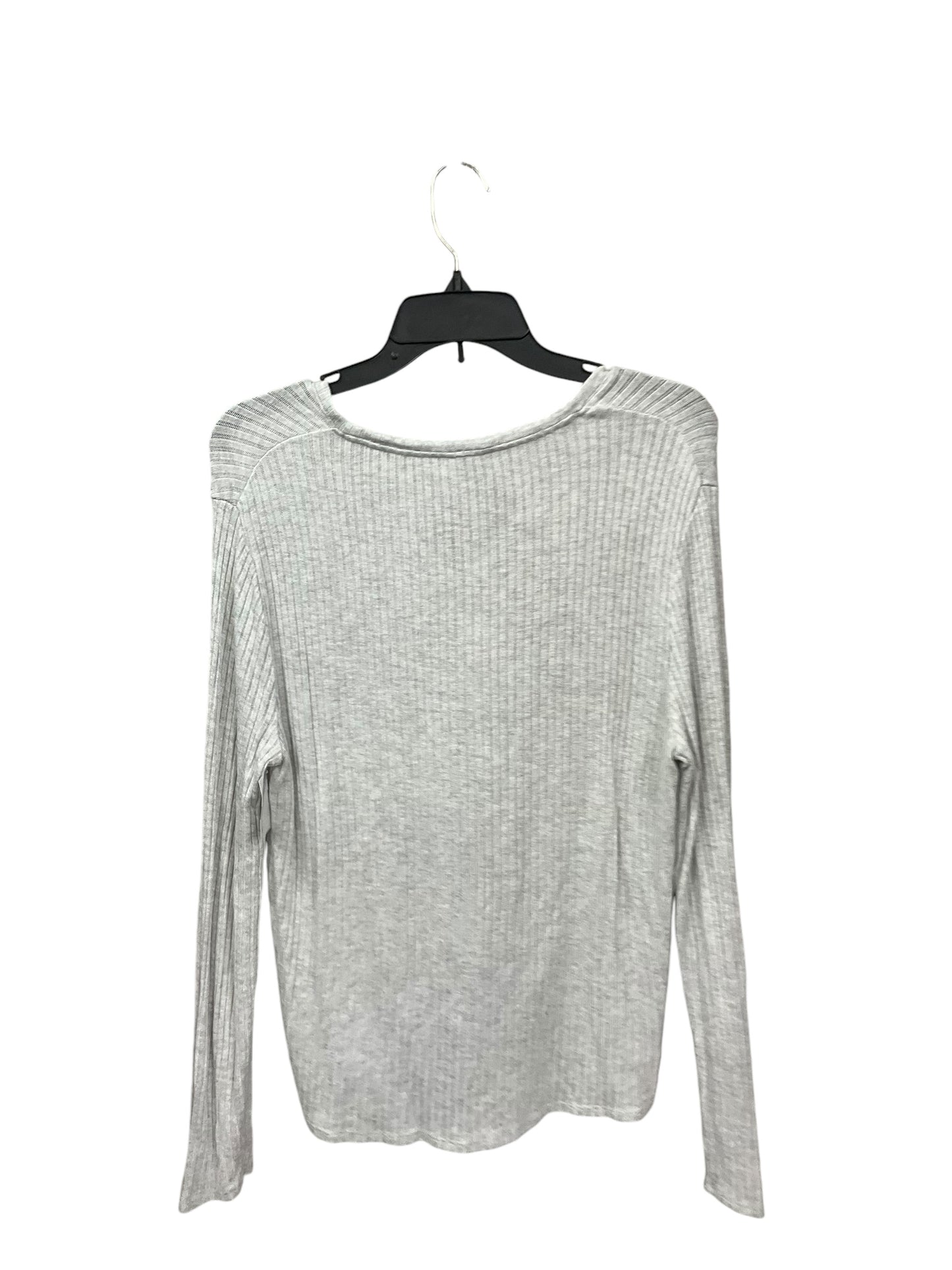 Top Long Sleeve By A New Day In Grey, Size: L