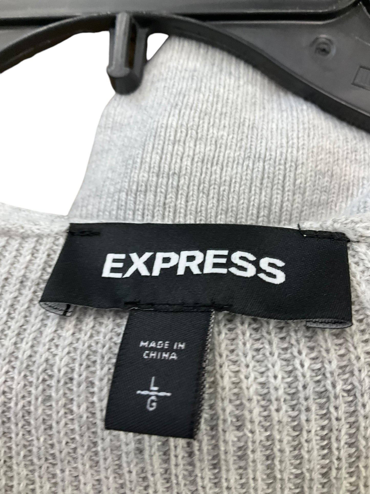 Sweater By Express In Grey, Size: L