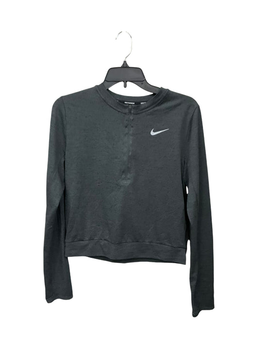 Athletic Top Long Sleeve Crewneck By Nike Apparel In Grey, Size: L