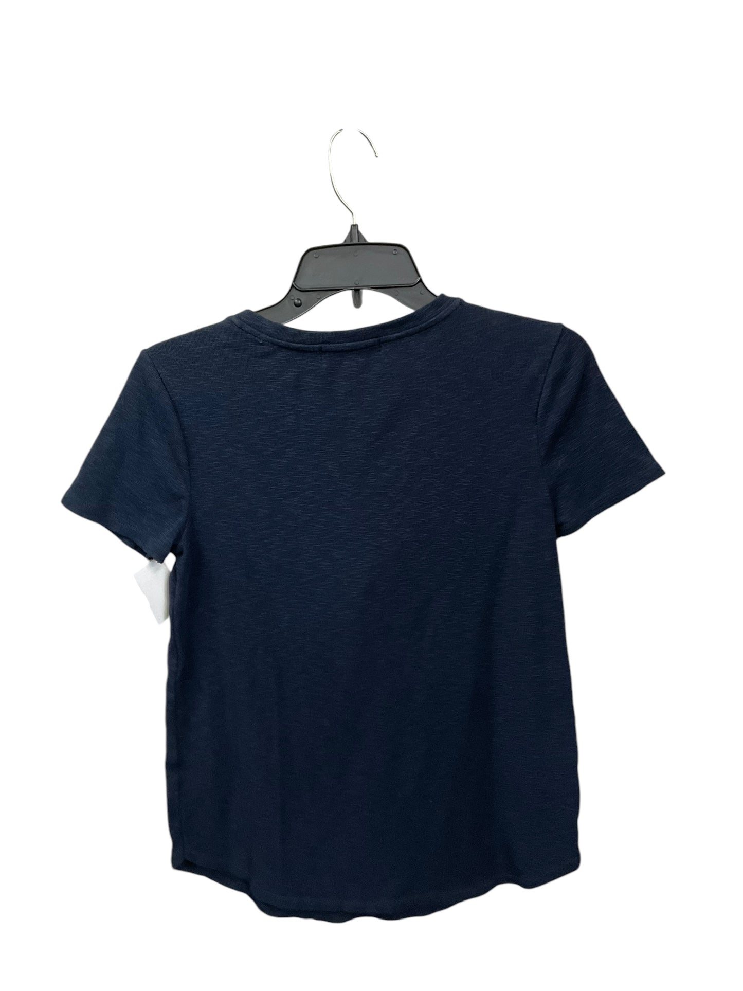 Top Short Sleeve By Marled In Navy, Size: S