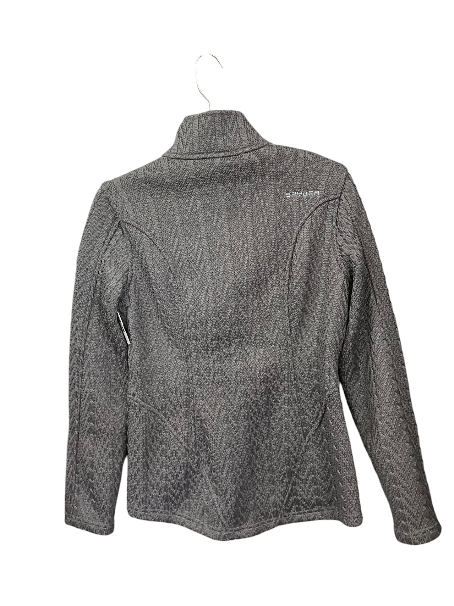 Athletic Jacket By Spyder In Grey, Size: M